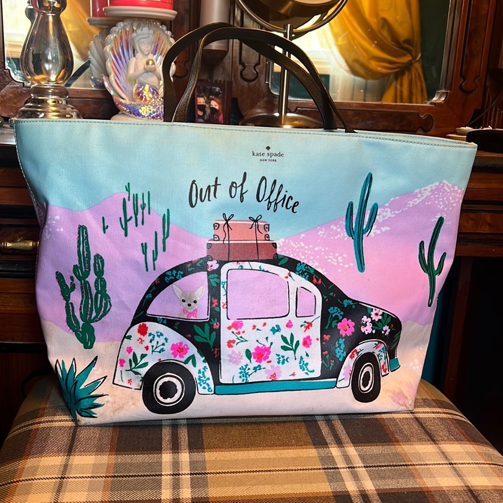 Kate Spade Tote “Out of Office” and matching wallet